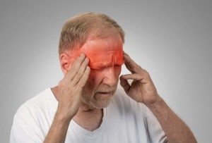 man suffering from vertigo or other balance disorders