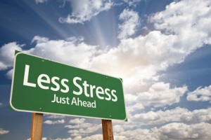 Less Stress sign